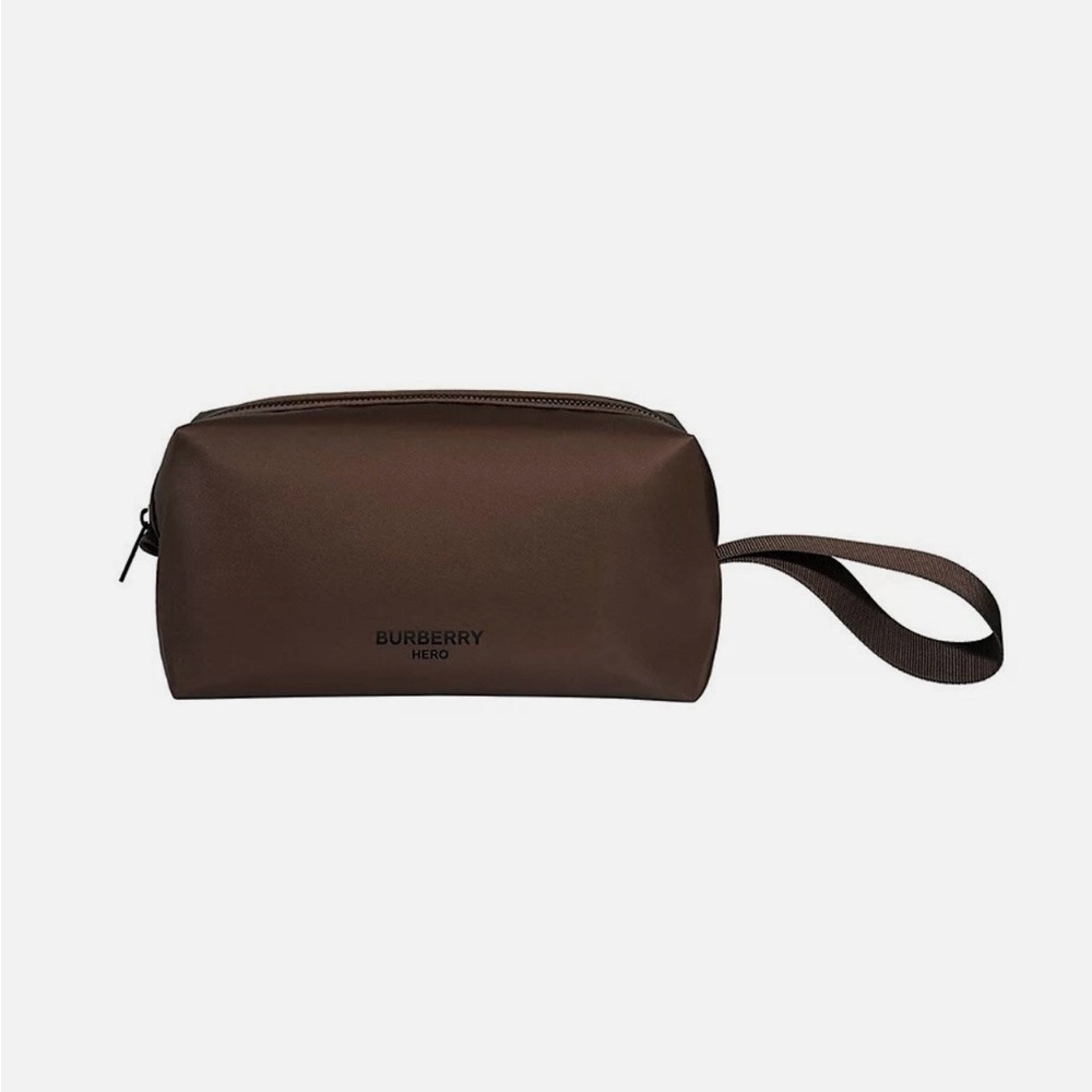 Burberry Dark Brown Toiletry Bag for Men